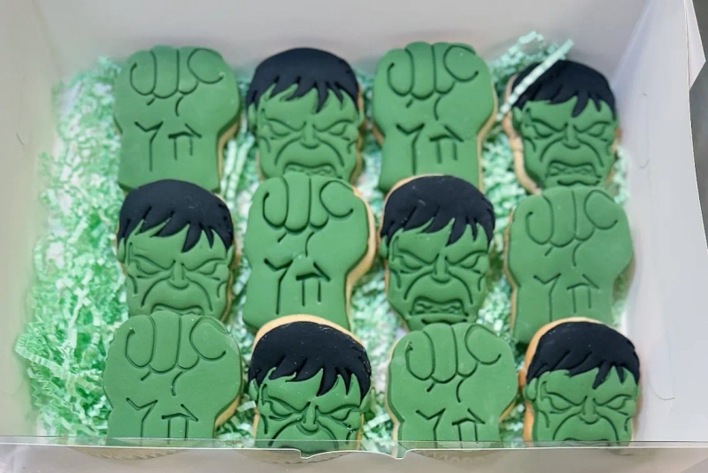 Hulk Sugar Cookies